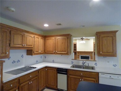 Kitchen overlooks Living