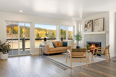 Great room and views of the Gore Range.