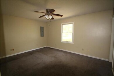 Master bedroom with attached bath.
