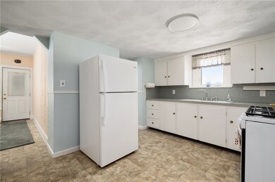 View from kitchen into living room