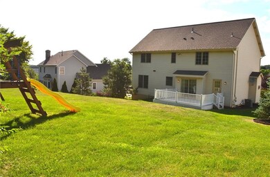 Lot is approx 120x200 and has plenty of open flat areas for the children to play on the Play Center or family to play lawn games together. It's easy to be relaxed on the patio deck which is accessed from the Kitchen, Laundry room or back yard areas o