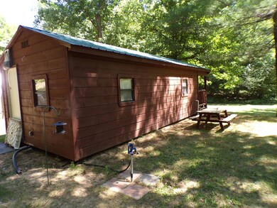 side of cabin