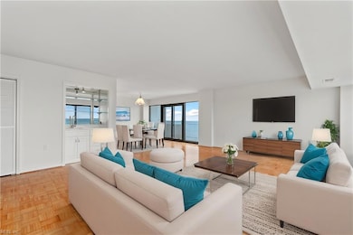 Open Living and Dining Room - Virtually Staged