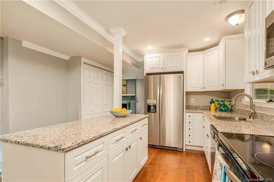 Large granite island for prep or entertaining