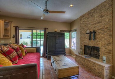 Brick Fireplace/ Family Room