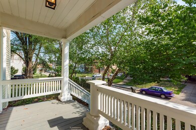 Covered, front porch.