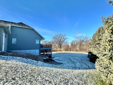 This side of the yard is bordered with mature spruce trees and in the back is a wooded ravine. Lots of wildlife call this place home as well.