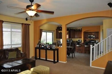 Family room and breakfast room