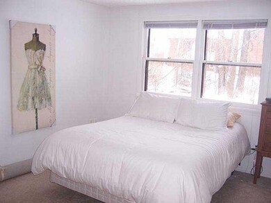Bedroom Master bedroom overlooks backyard