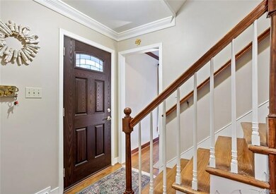 Hardwood flooring in most rooms and fresh paint th