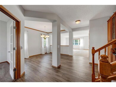 Entry opens to dining and office