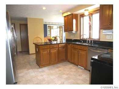 Kitchen Recently updated kitchen with oak cabinets