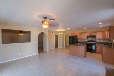 great room overlooking kitchen