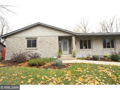 Brick front with large yard