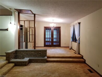 Opposite view from living room through dining room