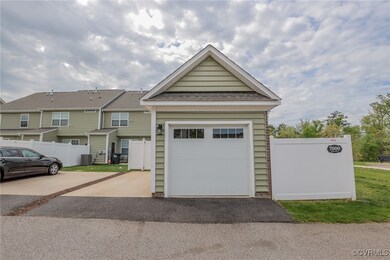 Garage home with additional parking space