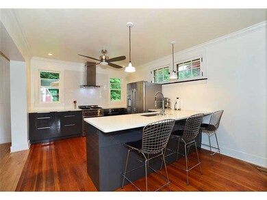 Kitchen. Original dining room, kitchen with stainl