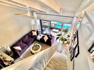 VIEW FROM LOFT.