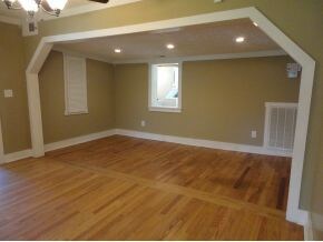 Family Room has Pass Thru