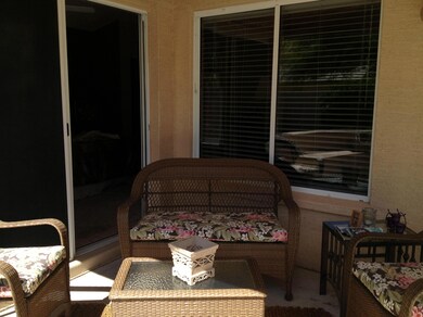 Outdoor seating area