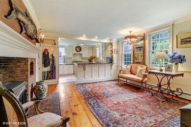 Another view of the keeping room and kitchen. Note