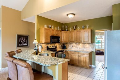 kitchen with bar seating