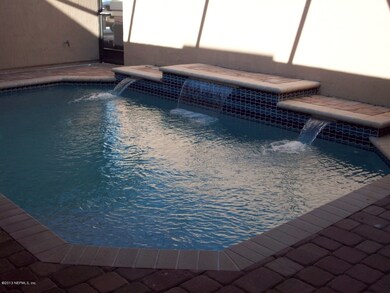 Pool with Soothing Fountains