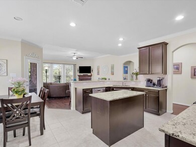 Here you can see the kitchen and living room and the door to the backyard.