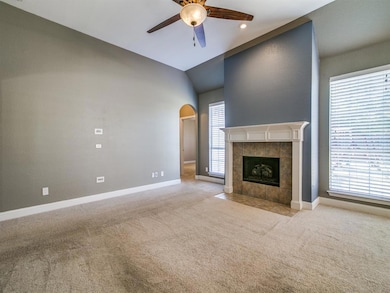Living area - door way to left leads to master bedroom