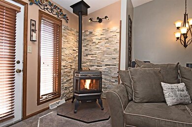 The brand new pellet stove is accented by the gorg