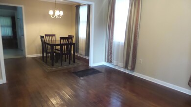 Dining room with hardwood floors