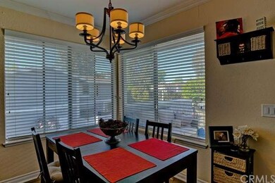 Airy dining space with plenty of natural light
