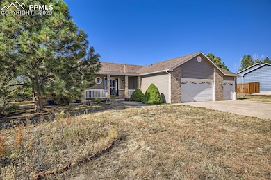 Ranch-style home with concrete driveway, fence, a 