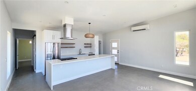Living room and kitchen