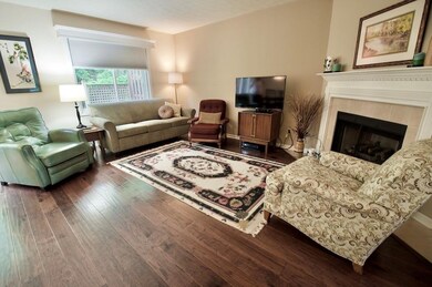 Beautiful engineered hardwoods adds warmth to the Great Room.