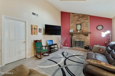 Fireplace in family room