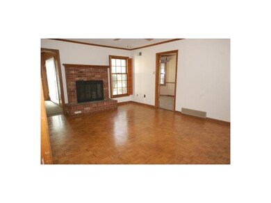 Nice hardwood floors in this den/great room just o