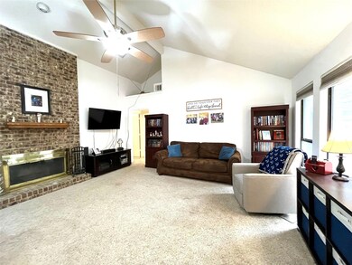 Expansive living room - looking toward hall and gu