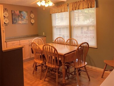 Dining area with built-in server/buffet