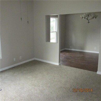 Living room into dining area