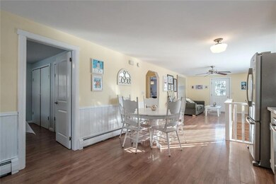 Open floor plan kitchen/living area
