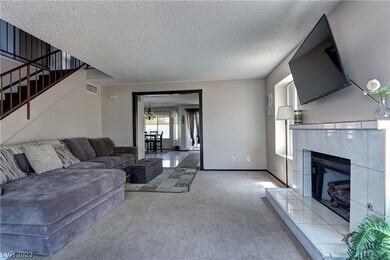 Living Room with View of Family Room