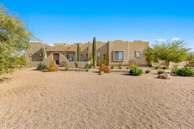 Desert scaped front yard