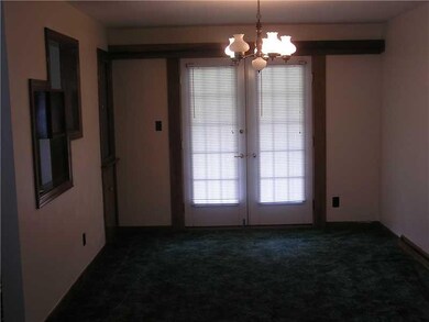 Dining Room. 11x11 Dining room with French doors t
