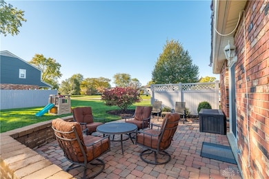 Paver patio and wall