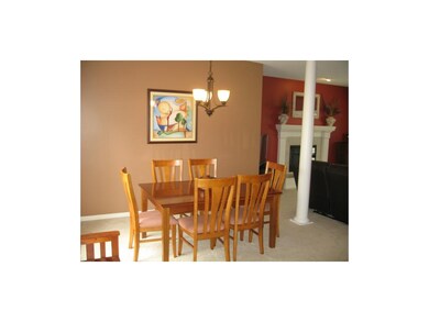 Dining room that sits next to living room.