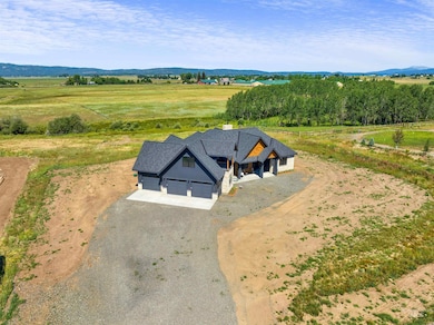 Aerial view of sparsely populated area