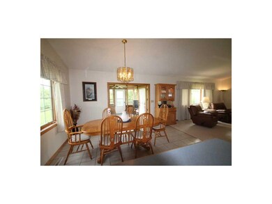 . Dining area with French Doors and deck.