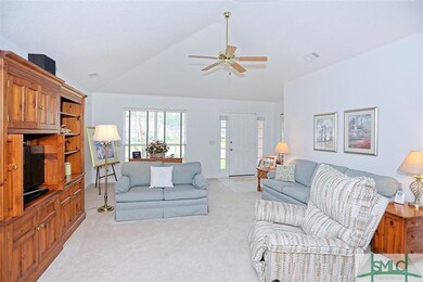 Living Room with vaulted ceiling