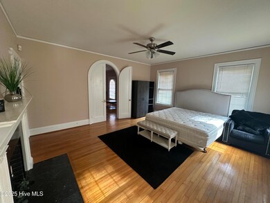 downstairs